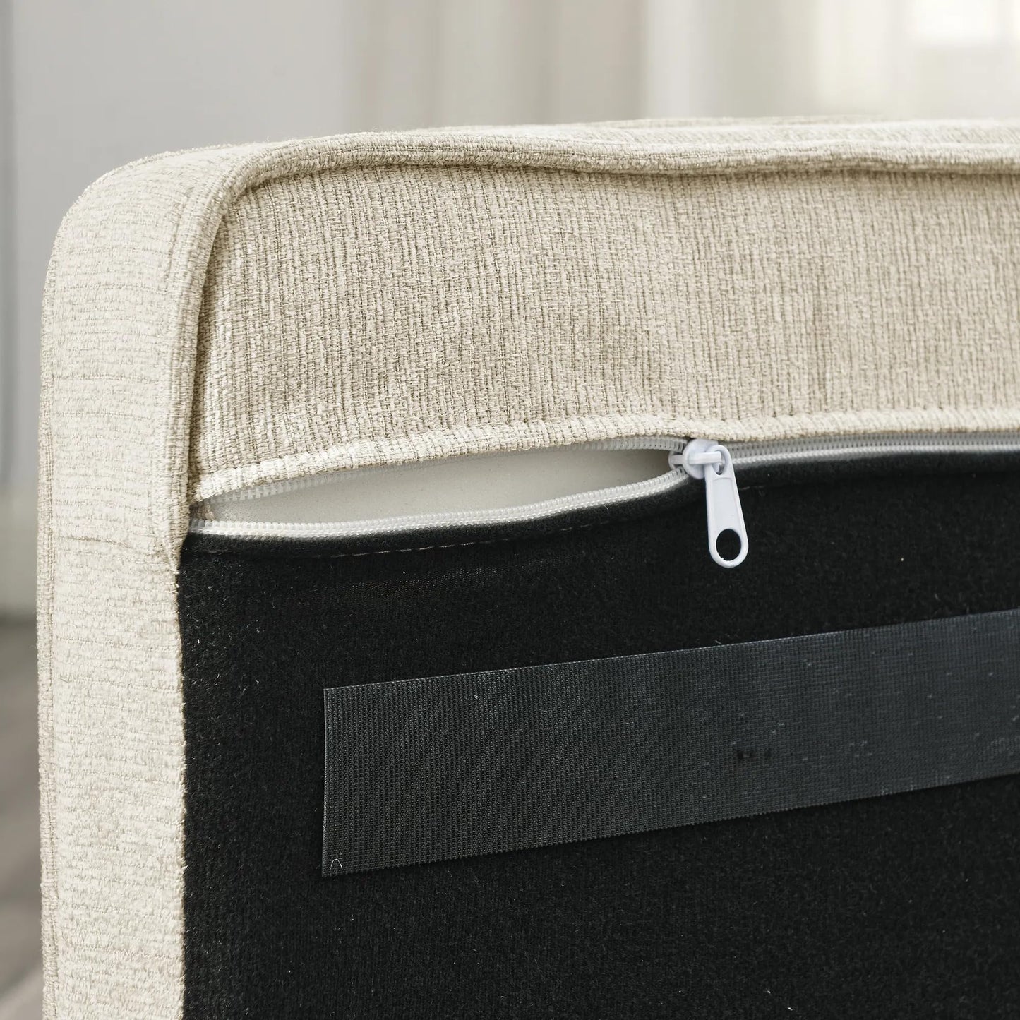 HeyTails Orthopedic Dog Sofa Bed with Backrest & Armrests for Medium Large Dogs